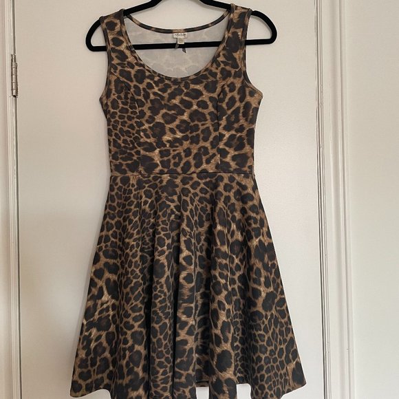 Dynamite Leopard Print Summer Dress Size (S) - Picture 1 of 4